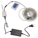 Ver imagem 1 de Fita Led Rgb Smd 5050 5 Metros Fonte Dupla Face Controle Iluminaçao Sala Quarto Mesa Teto Gesso Sanc