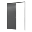 Ver imagem 1 de Porta de Correr Suspensa Lambril Dir L.25 Cinza 210x90 Brimak