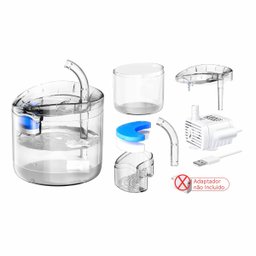 Bebedouro Fonte de Agua Gato Cao Pet Cachorro Animal de Estimaçao Usb Reservatorio 2 Litros Nivel de - 13