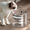 Ver imagem 5 de Bebedouro Fonte de Agua Gato Cao Pet Cachorro Animal de Estimaçao Usb Reservatorio 2 Litros Nivel de