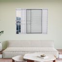 Ver imagem 1 de Janela Veneziana de Alumínio 3 Folhas 100 x 80cm com Grade Linha Modular Branco Esquadrias Bergamo