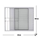 Ver imagem 3 de Janela Veneziana de Alumínio 3 Folhas 100 x 80cm com Grade Linha Modular Branco Esquadrias Bergamo