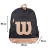 Mochila Wilson Casual Unissex Preto-camel - 4