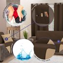 Ver imagem 5 de Capa Protetora de Sofá King 3 Lugares Impermeável Dupla Face:cáqui e Marrom