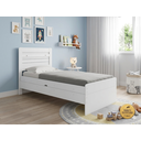 Ver imagem 1 de Cama Solteiro com Baú Embutido e Colchão Solteiro D20 Larissa Framar Mdf/mdp