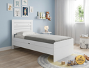 Ver imagem 1 de Cama Solteiro com Baú Embutido e Colchão Solteiro D20 Larissa Framar Mdf/mdp