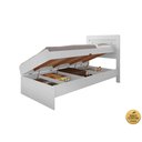 Ver imagem 5 de Cama Solteiro com Baú Embutido e Colchão Solteiro D20 Larissa Framar Mdf/mdp