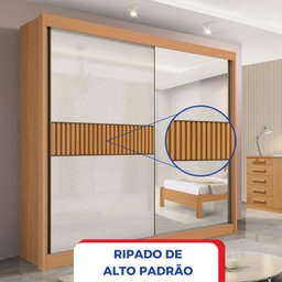 Guarda-roupa Casal 2 Portas 6 Gavetas 100% Mdf Coliseu Ripado - 12