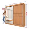 Guarda-roupa Casal 2 Portas 6 Gavetas 100% Mdf Coliseu Ripado - 11