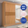 Guarda-roupa Casal 2 Portas 6 Gavetas 100% Mdf Coliseu Ripado - 13
