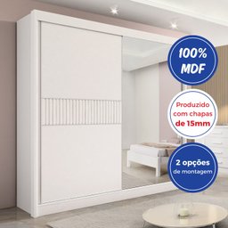 Guarda-roupa Casal 2 Portas 6 Gavetas 100% Mdf Coliseu Ripado - 11