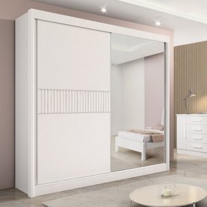 Guarda-roupa Casal 2 Portas 6 Gavetas 100% Mdf Coliseu Ripado