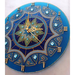 Relógio Mandala Sabedoria Em Vidro 25Cm - 2