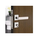 Ver imagem 4 de Fechadura Roseta Quadrada Maçaneta Ala. Cromada P/ Banheiro - 3f Ferragens