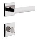 Ver imagem 2 de Fechadura Roseta Quadrada Maçaneta Ala. Cromada P/ Banheiro - 3f Ferragens