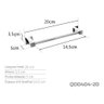 Toalheiro 20 Cm Inox - Kromus Qd0404-20 - 3