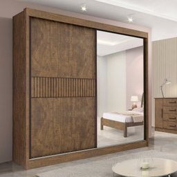 Guarda-roupa Casal 2 Portas 6 Gavetas 100% Mdf Coliseu Ripado - 4