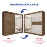 Guarda-roupa Casal 2 Portas 6 Gavetas 100% Mdf Coliseu Ripado - 3