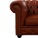Ver imagem 4 de Poltrona Maísa 125cm Couro Marrom - Sallar Home