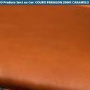 Ver imagem 6 de Cadeira com Braços Maraú Psg Móveis Couro Legitimo Caramelo com Base em Aço Preto