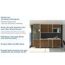 Ver imagem 7 de Cozinha Completa Modulada 6 Peças, Paneleiro Vidro Reflecta, Armários e Balcões Linea Luciane Móveis