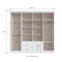 Ver imagem 4 de Guarda-roupa Casal 8 Portas 4 Gavetas Florença