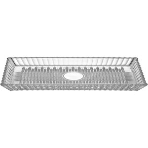 BANDEJA 2x34x17cm VIDRO TRANSP
