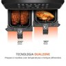 Fritadeira Air Fryer Dual Duplo Cesto 8l Mondial 110v - 3