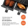 Fritadeira Air Fryer Dual Duplo Cesto 8l Mondial 110v - 8