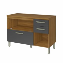 Balcão de Cozinha 2 Portas 3 Gavetas 120cm Princesa 100% Mdf - 12