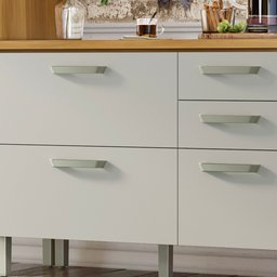 Balcão de Cozinha 2 Portas 3 Gavetas 120cm Princesa 100% Mdf - 10