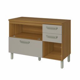 Balcão de Cozinha 2 Portas 3 Gavetas 120cm Princesa 100% Mdf - 12