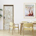 Ver imagem 7 de Kit Porta de Madeira Sarrafeada com Batente e Fechadura 210x72cm SOMAD Abertura Esquerda
