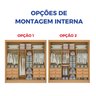 Guarda-roupa Casal 2 Portas 6 Gavetas 100% Mdf Hawai Ripado - 6