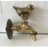Torneira Parede Oratorio Passarinho Bronze Ouro Velho Antigo - 2
