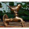 Torneira Parede Oratorio Passarinho Bronze Ouro Velho Antigo - 1