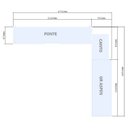 Ver imagem 3 de Guarda Roupa Modular 3 Portas Aspen Marrom/Capuccino \ Off White