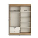 Ver mais imagens de Guarda Roupa Modular 3 Portas Aspen Marrom/Capuccino \ Off White