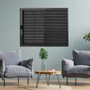 Ver imagem 1 de Janela Veneziana de Alumínio 3 Folhas 100 x 150cm Linha Modular Preto Esquadrias Bergamo