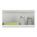 Ver imagem 4 de Armário de Cozinha Aéreo 70cm 1 Porta Basculante Veneza Multimóveis V3681 Branco/Dourado