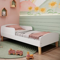 Cama Infantil Montessoriana Aurora Branco - Movelbras - 1