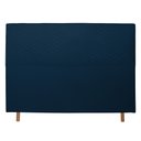 Ver imagem 2 de Cabeceira Cama Box Casal Viena 140 Cm Suede Azul Marinho - MV Estofados Shop