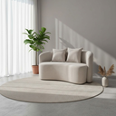 Ver imagem 2 de Sofá Decorativo Montreal 150cm Orgânico Bouclé Bege