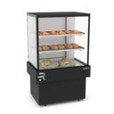 Ver imagem 1 de Vitrine Confeitaria Quente 75 Cm Vanguard Plus Tampo Aproveitável Preta Cvpq750 220v - Refrimate
