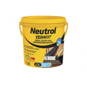 Tinta Asfaltica Neutrol Aqua B 3,6lt Gl O.baumgart