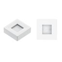 Ver imagem 2 de Kit 10 Spot Led Quadrado Sobrepor Embutir P/móveis Nichos:branco Frio/branco