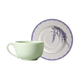 Conjunto com 6 Xícaras de Chá com Pires Lolly 250ml - 1