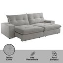 Ver imagem 4 de Sofá Athenas Linho 02 Módulos 120 Cm B25cm Meu Sofá Online