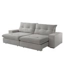 Ver imagem 2 de Sofá Athenas Linho 02 Módulos 120 Cm B25cm Meu Sofá Online