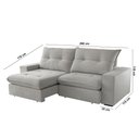 Ver imagem 6 de Sofá Athenas Linho 02 Módulos 120 Cm B25cm Meu Sofá Online